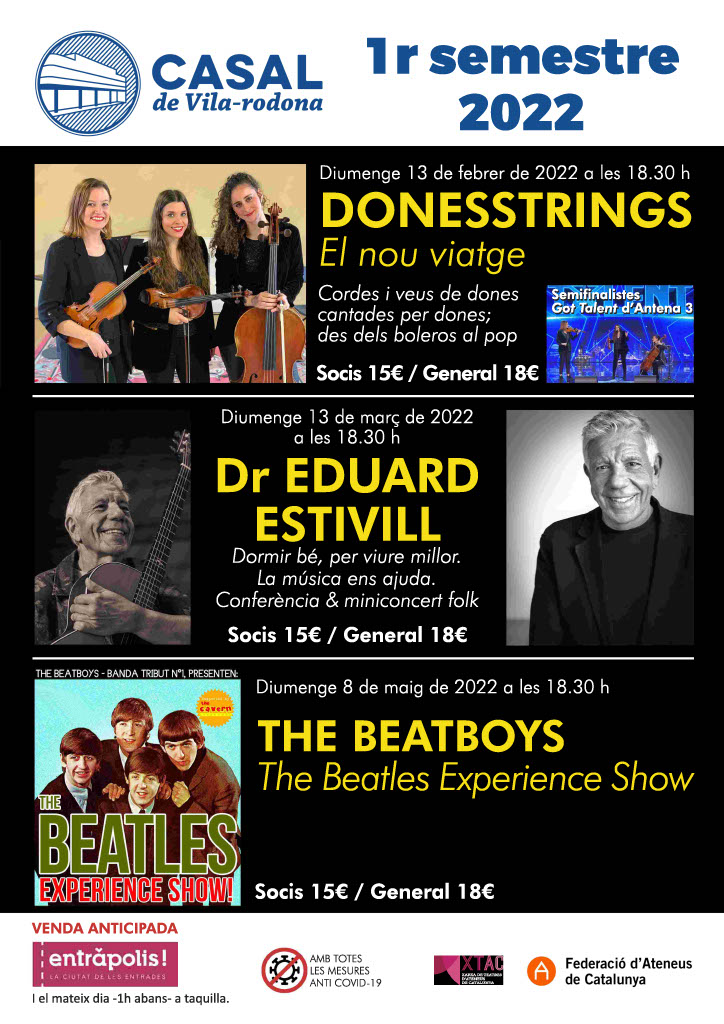 Cartell VILARODONA 1r semestre 2022